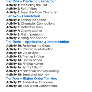 Inherent Vice 2014 Worksheet Activity Booklet