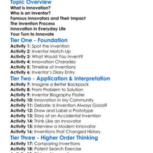 Innovators And Inventors Worksheet Activity Booklet