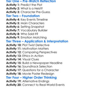 Inside Man 2006 Worksheet Activity Booklet