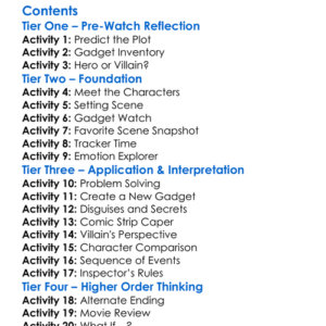 Inspector Gadgets Biggest Caper Ever 2005 Worksheet Activity Booklet