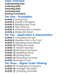 Interpretation Of Data Worksheet Activity Booklet