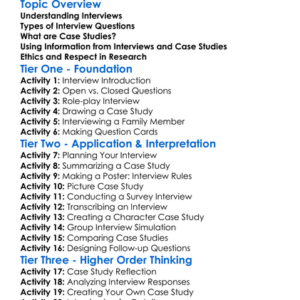Interviews And Case Studies Worksheet Activity Booklet