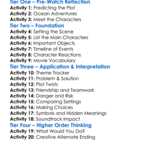 Into The Blue 2005 Worksheet Activity Booklet