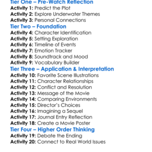 Into The Deep 2025 Worksheet Activity Booklet