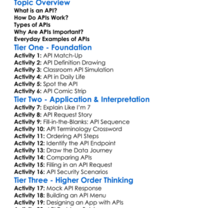 Introduction To Apis Worksheet Activity Booklet