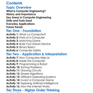 Introduction To Computer Engineering Worksheet Activity Booklet