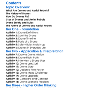 Introduction To Drones And Aerial Robots Worksheet Activity Booklet