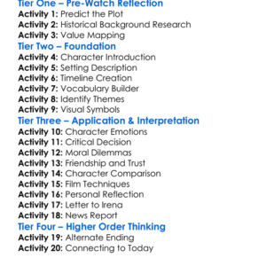 Irenas Vow 2024 Worksheet Activity Booklet