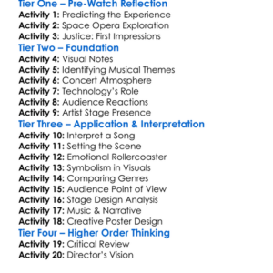 Iris A Space Opera By Justice 2019 Worksheet Activity Booklet