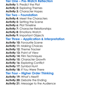 It Ends With Us 2024 Worksheet Activity Booklet