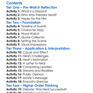 It Is No Dream The Life Of Theodor Herzl 2012 Worksheet Activity Booklet