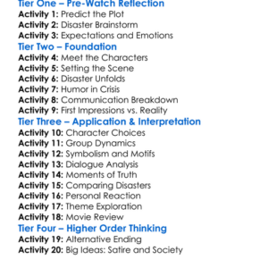 Its A Disaster 2013 Worksheet Activity Booklet