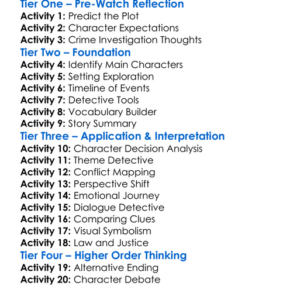 Jack Reacher 2012 Worksheet Activity Booklet