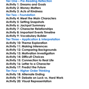 Jackpot Nic Stone Worksheet Activity Booklet