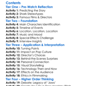 Jaws  50 The Definitive Inside Story 2025 Worksheet Activity Booklet