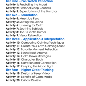 Joe Pera Talks You To Sleep 2016 Worksheet Activity Booklet