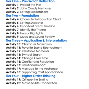 John Candy I Like Me 2025 Worksheet Activity Booklet