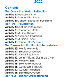 John Williams  The Berlin Philharmonic Worksheet Activity Booklet