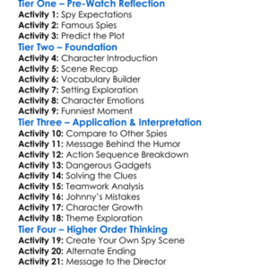 Johnny English Reborn 2011 Worksheet Activity Booklet