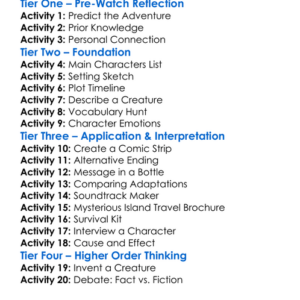 Journey 2 The Mysterious Island 2012 Worksheet Activity Booklet