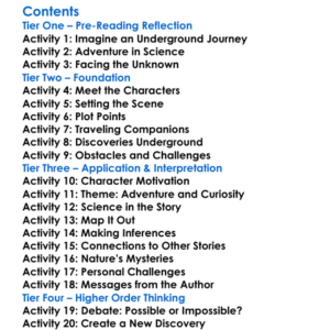 Journey To The Center Of The Earth Jules Verne Worksheet Activity Booklet