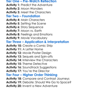 Journey To The Moon 2008 Worksheet Activity Booklet
