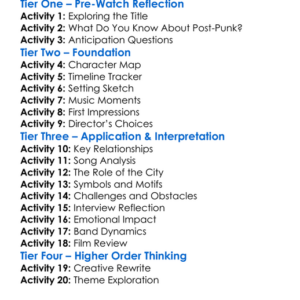 Joy Division 2006 Worksheet Activity Booklet