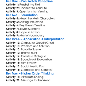 Joy  Hope 2020 Worksheet Activity Booklet