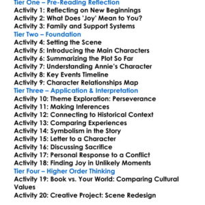 Joy In The Morning Betty Smith Worksheet Activity Booklet