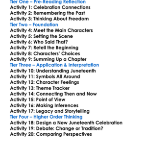 Juneteenth Ralph Ellison Worksheet Activity Booklet