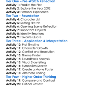Keep Your Eyes Open 2002 Worksheet Activity Booklet