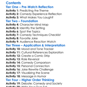 Kevin Bridges The Overdue Catch-Up 2023 Worksheet Activity Booklet