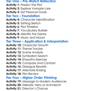 Kicking Blood 2021 Worksheet Activity Booklet