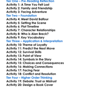 Kidnapped Robert Louis Stevenson Worksheet Activity Booklet