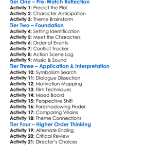 Kill Bill The Whole Bloody Affair 2025 Worksheet Activity Booklet
