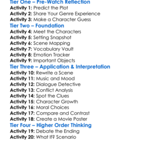 Kill Me Again 2025 Worksheet Activity Booklet