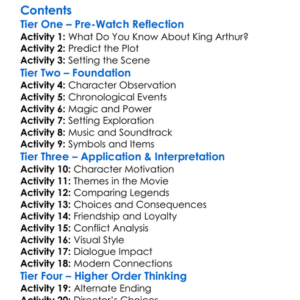 King Arthur Legend Of The Sword 2017 Worksheet Activity Booklet