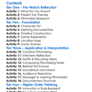 King Cohen The Wild World Of Filmmaker Larry Cohen 2018 Worksheet Activity Booklet