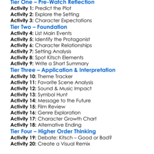 Kitsch 2025 Worksheet Activity Booklet