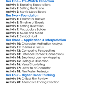 Kolonel Bunker 1998 Worksheet Activity Booklet