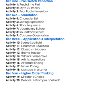 Krampus 2 The Devil Returns 2016 Worksheet Activity Booklet
