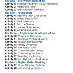 Krampus 2015 Worksheet Activity Booklet