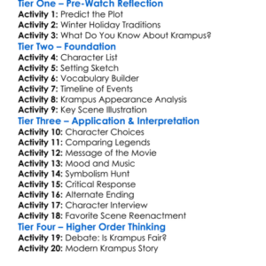 Krampus The Christmas Devil 2013 Worksheet Activity Booklet