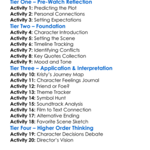 Kristy Comes Home 2005 Worksheet Activity Booklet