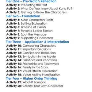 Kung Fu Panda 3 Worksheet Activity Booklet