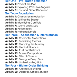 La Confidential 1997 Worksheet Activity Booklet