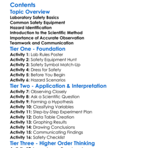 Laboratory Safety And Scientific Method Worksheet Activity Booklet