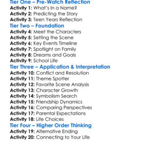 Lady Bird 2017 Worksheet Activity Booklet