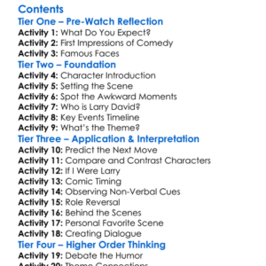 Larry David Curb Your Enthusiasm 1999 Worksheet Activity Booklet