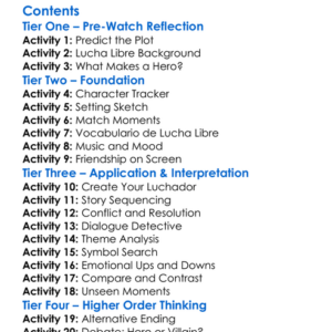 Las Super Estrellas De La Lucha Libre 2024 Worksheet Activity Booklet